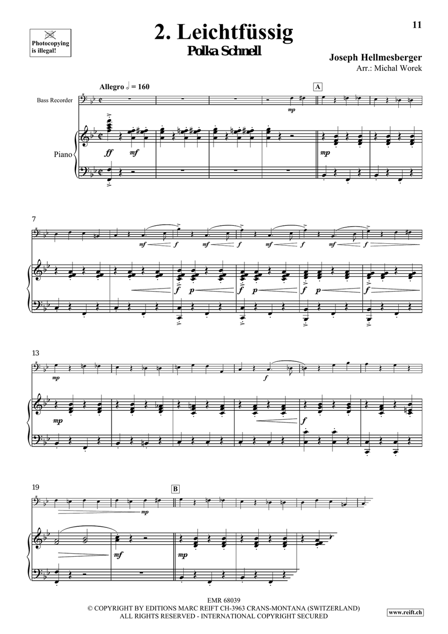 Around The World Volume 9 Bass Recorder scores gallery preview page 8