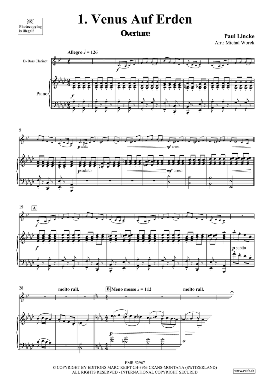 Around The World Volume 7 Bass Clarinet scores gallery preview page 5