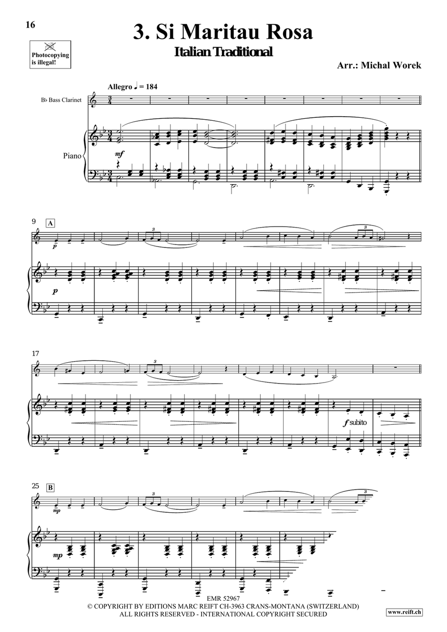 Around The World Volume 7 Bass Clarinet scores gallery preview page 7