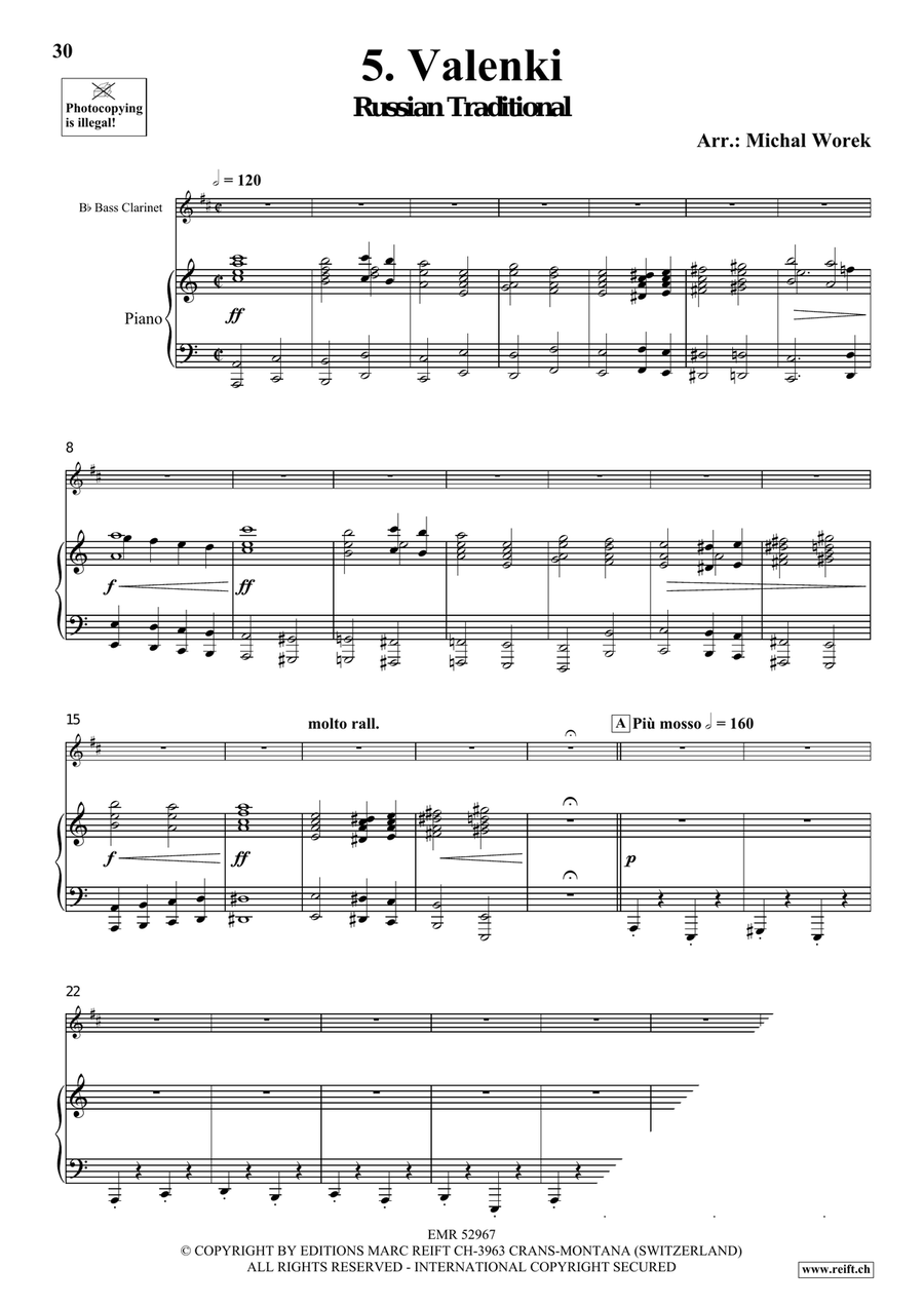 Around The World Volume 7 Bass Clarinet scores gallery preview page 9