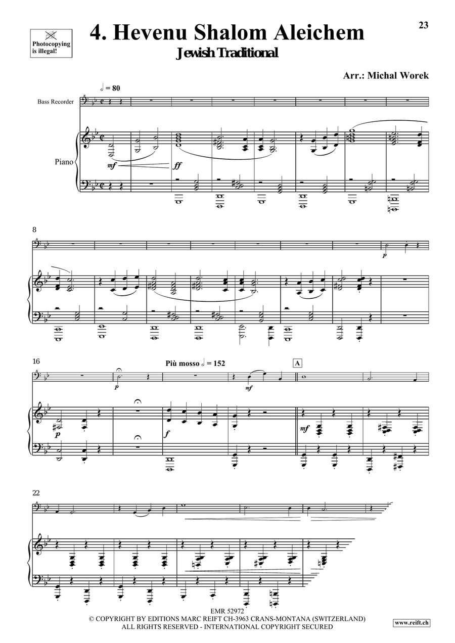 Around The World Volume 7 Bass Recorder scores gallery preview page 8