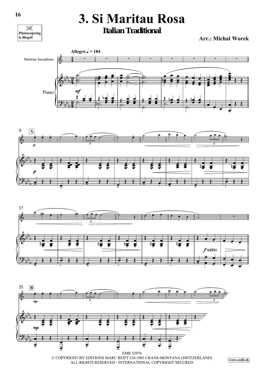 Around The World Volume 7 Baritone Saxophone scores gallery preview page 7