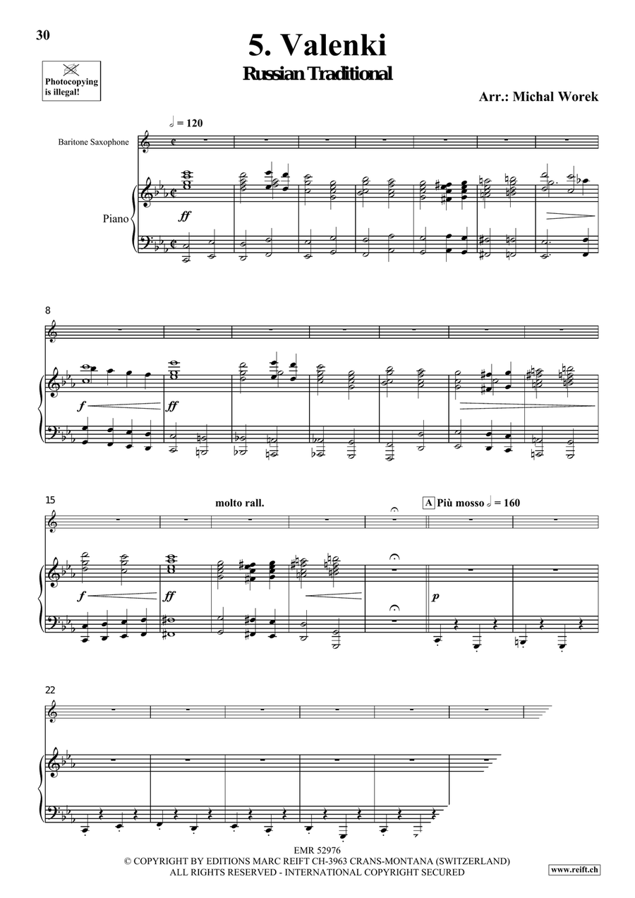 Around The World Volume 7 Baritone Saxophone scores gallery preview page 9