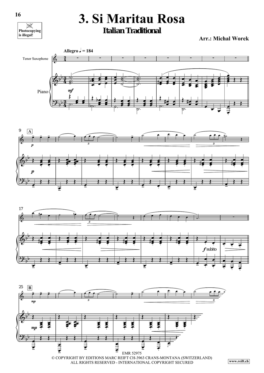 Around The World Volume 7 Tenor Saxophone scores gallery preview page 7