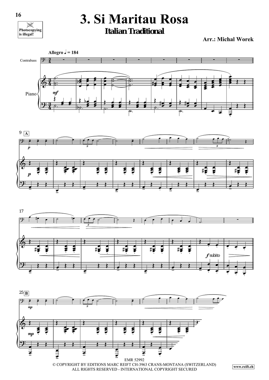 Around The World Volume 7 Double Bass scores gallery preview page 7
