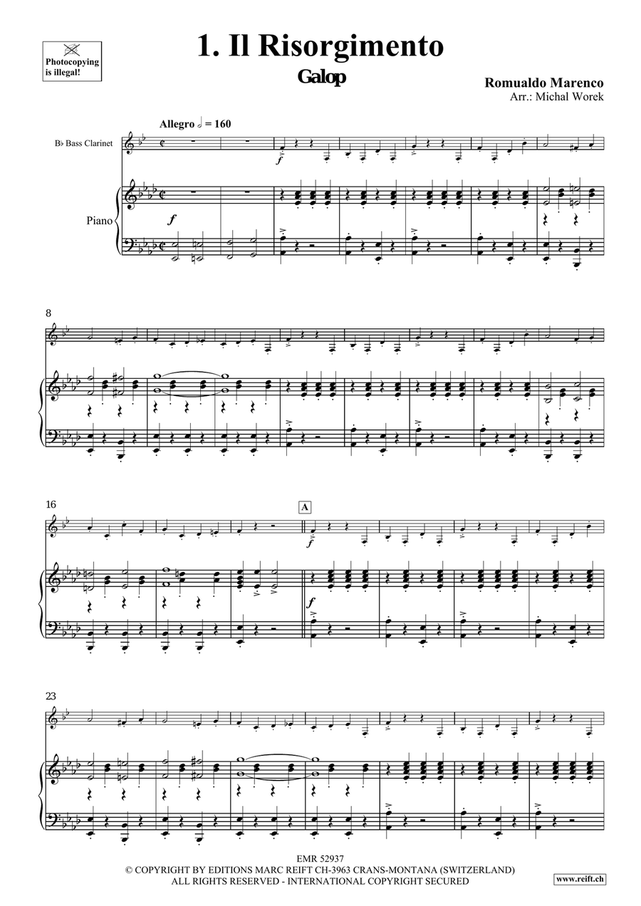 Around The World Volume 6 Bass Clarinet scores gallery preview page 5