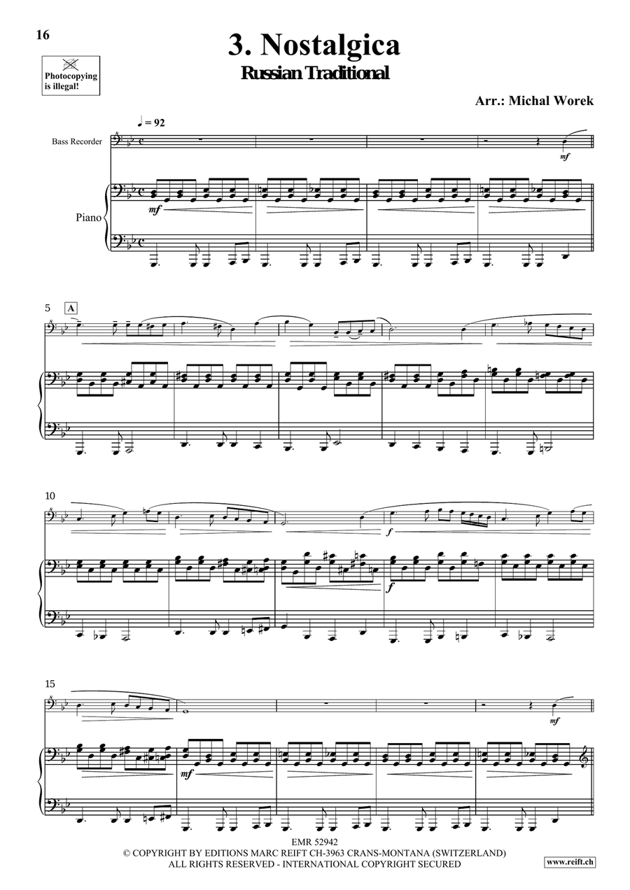 Around The World Volume 6 Bass Recorder scores gallery preview page 9