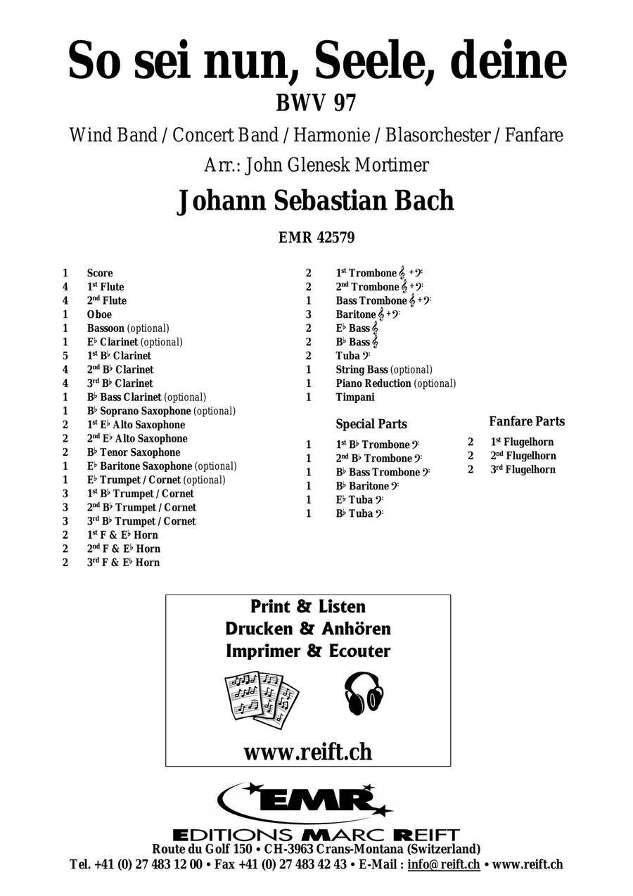So sei nun, Seele, deine So sei nun, Seele, deine Concert Band scores gallery preview page 2