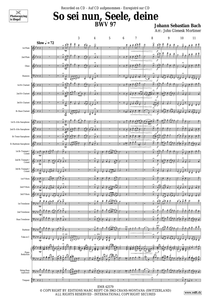 So sei nun, Seele, deine So sei nun, Seele, deine Concert Band scores gallery preview page 4