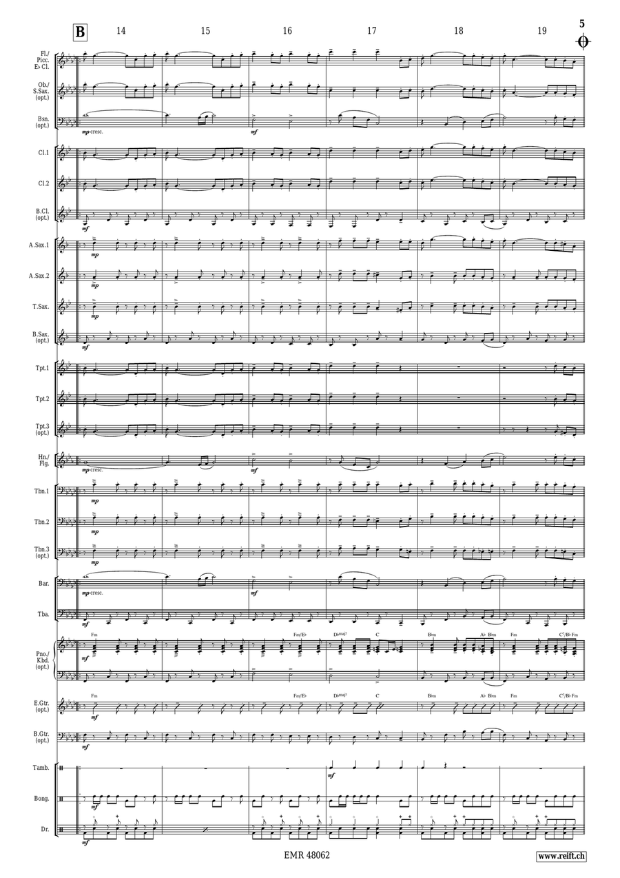 Bella Ciao Bella Ciao Concert Band scores gallery preview page 8