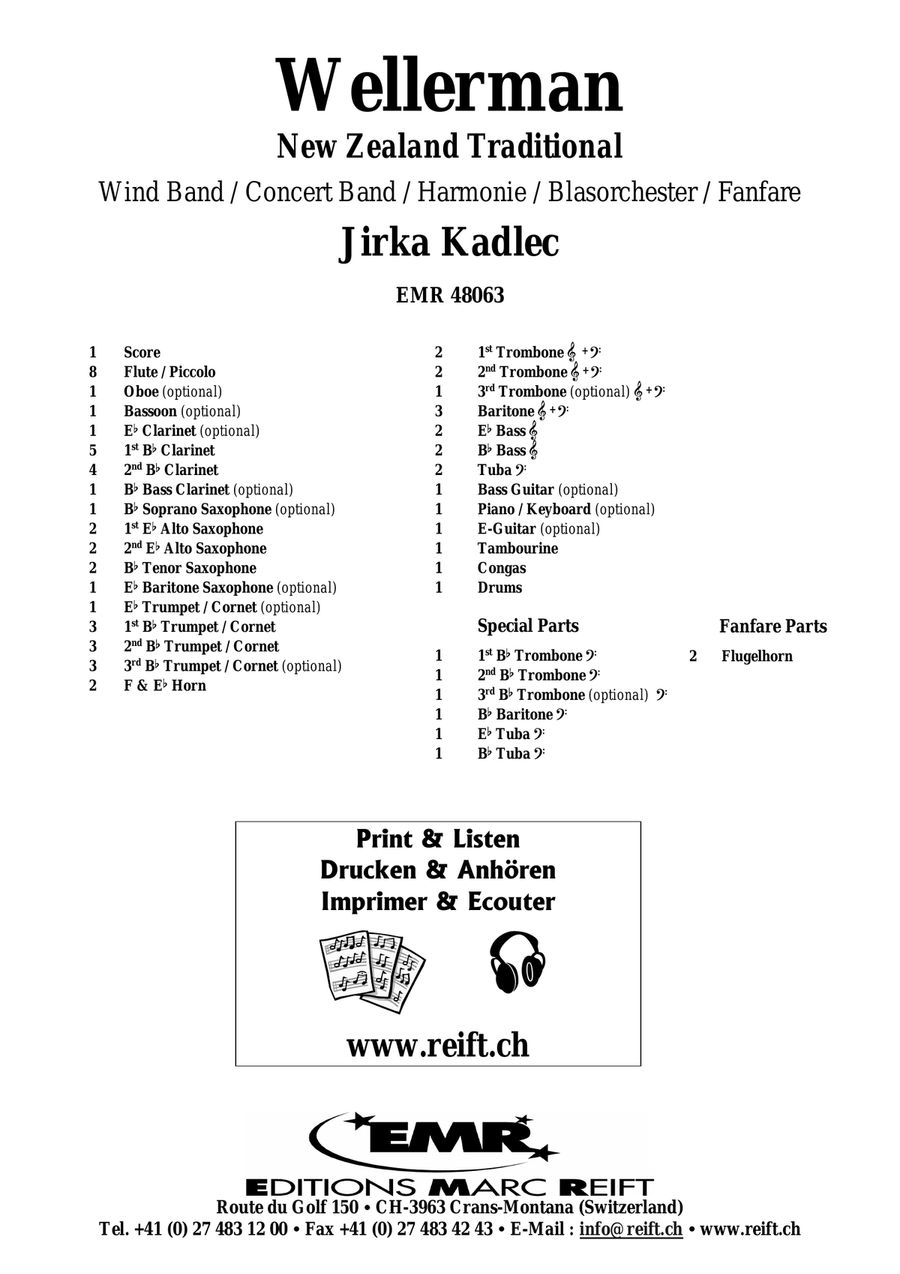 Wellerman Wellerman Concert Band scores gallery preview page 2