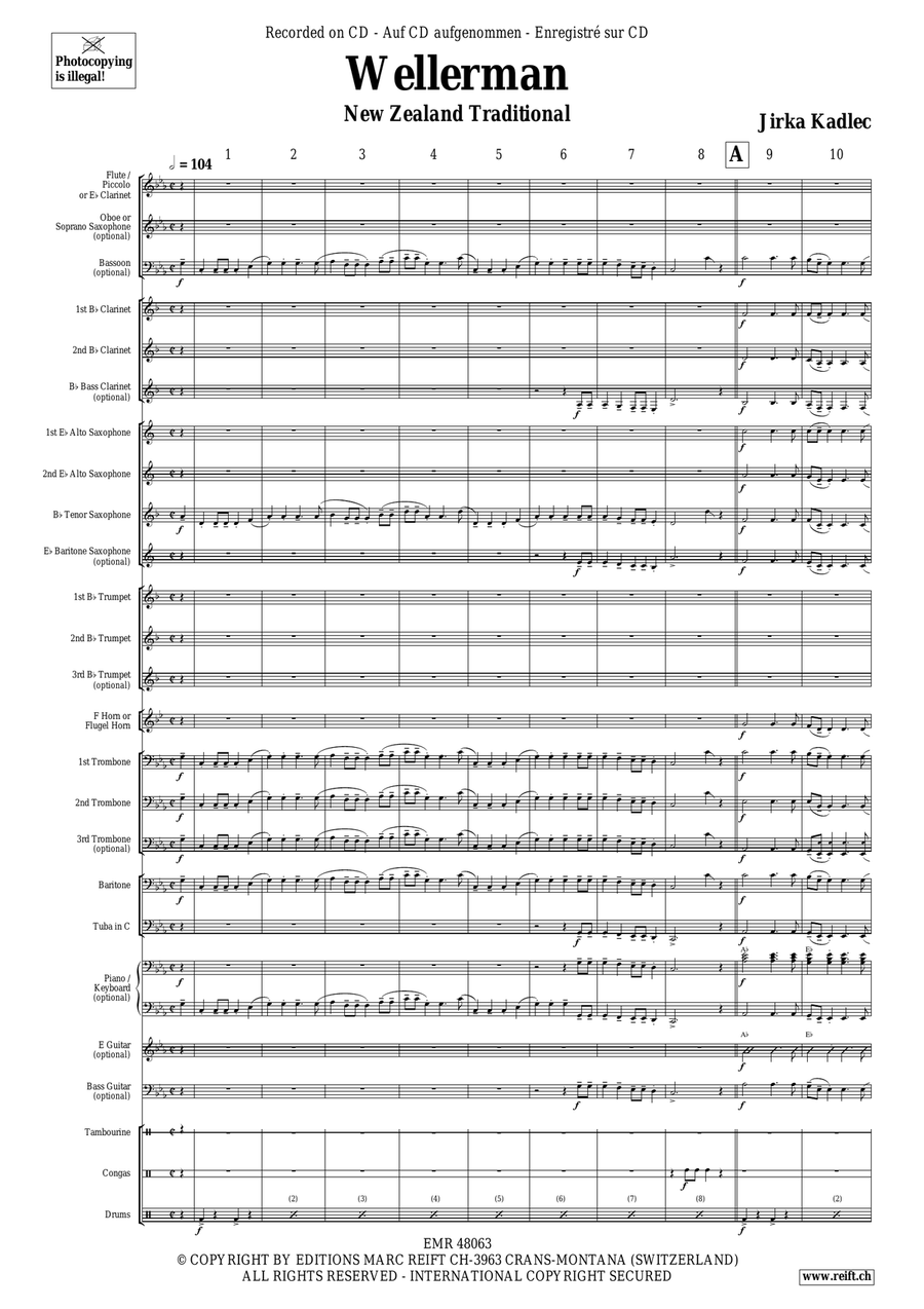 Wellerman Wellerman Concert Band scores gallery preview page 6