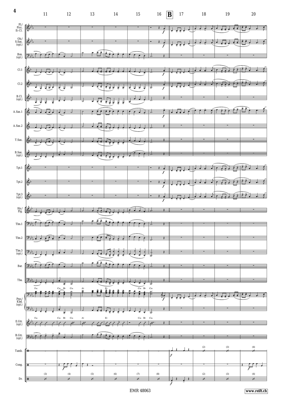 Wellerman Wellerman Concert Band scores gallery preview page 7