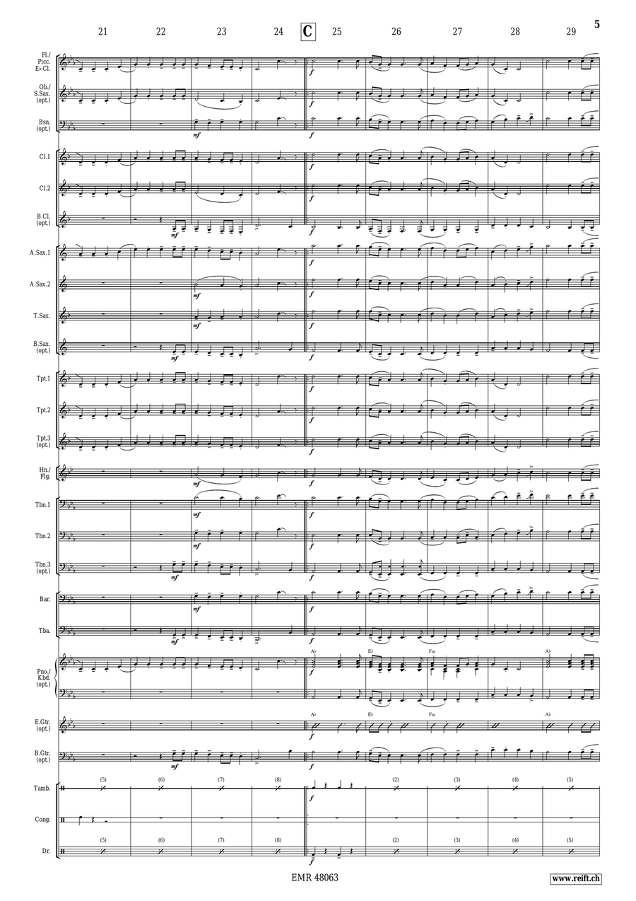 Wellerman Wellerman Concert Band scores gallery preview page 8