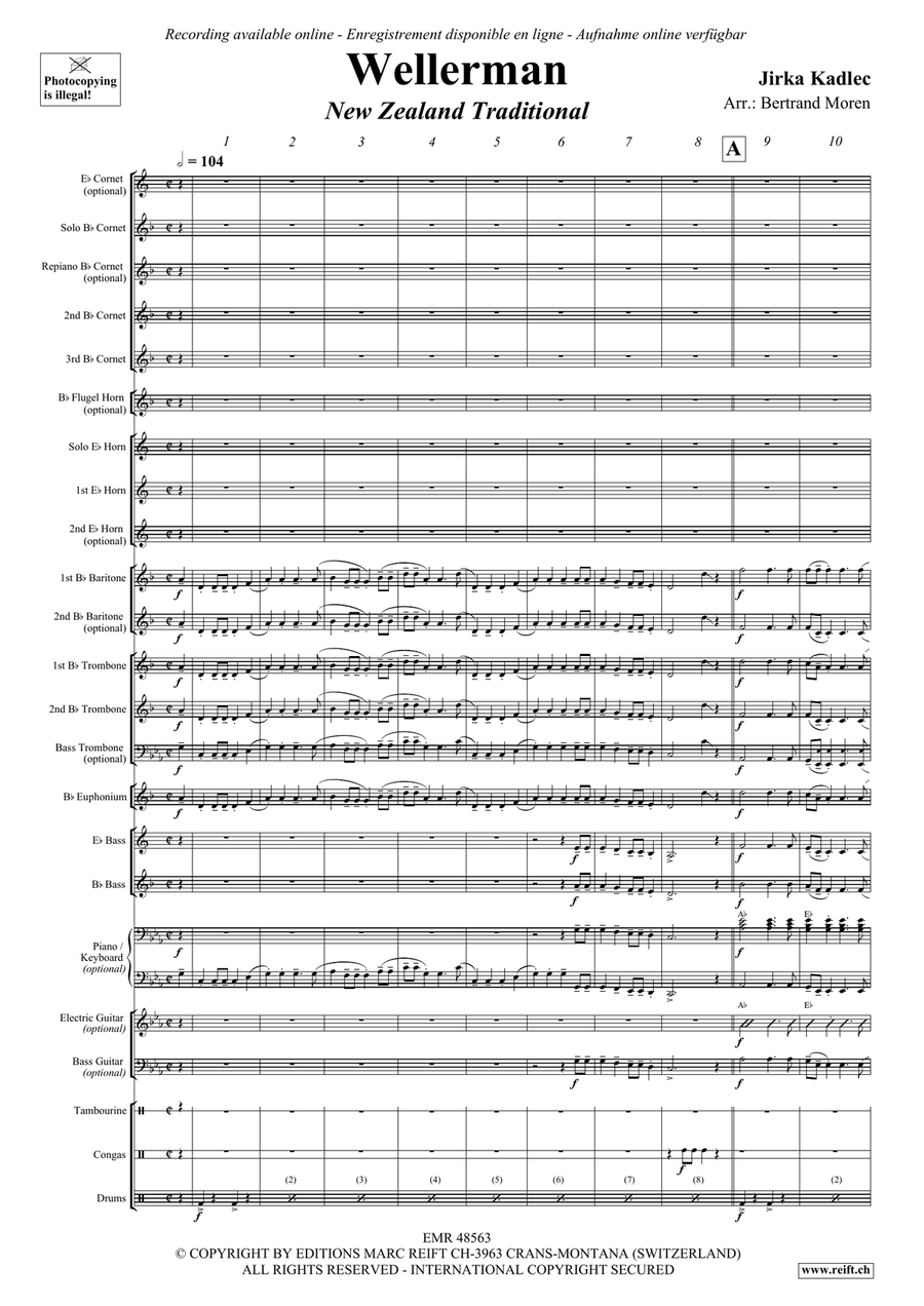 Wellerman Wellerman Brass Band scores gallery preview page 5