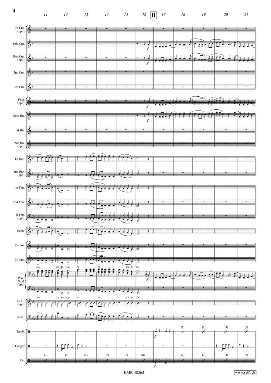 Wellerman Wellerman Brass Band scores gallery preview page 6