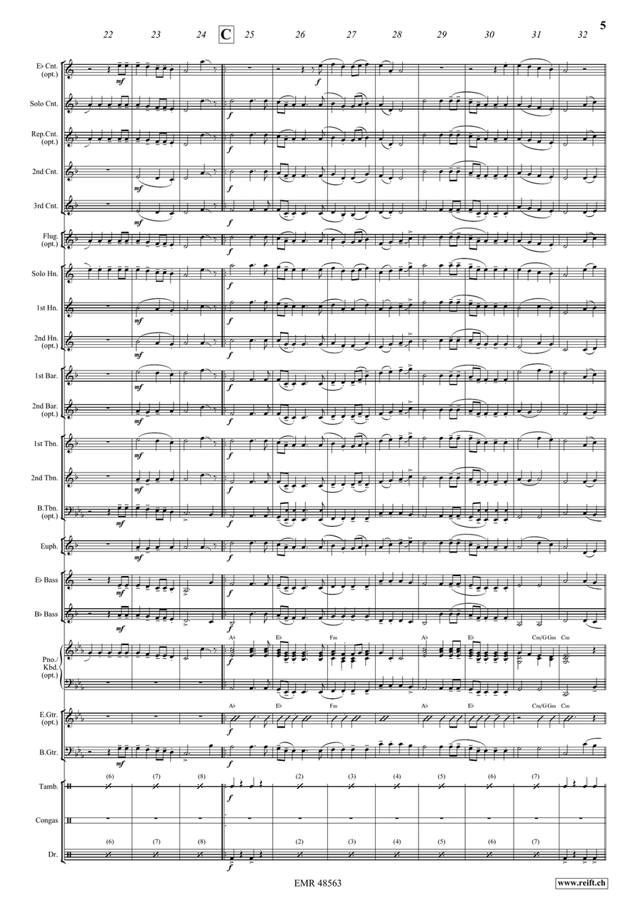 Wellerman Wellerman Brass Band scores gallery preview page 7