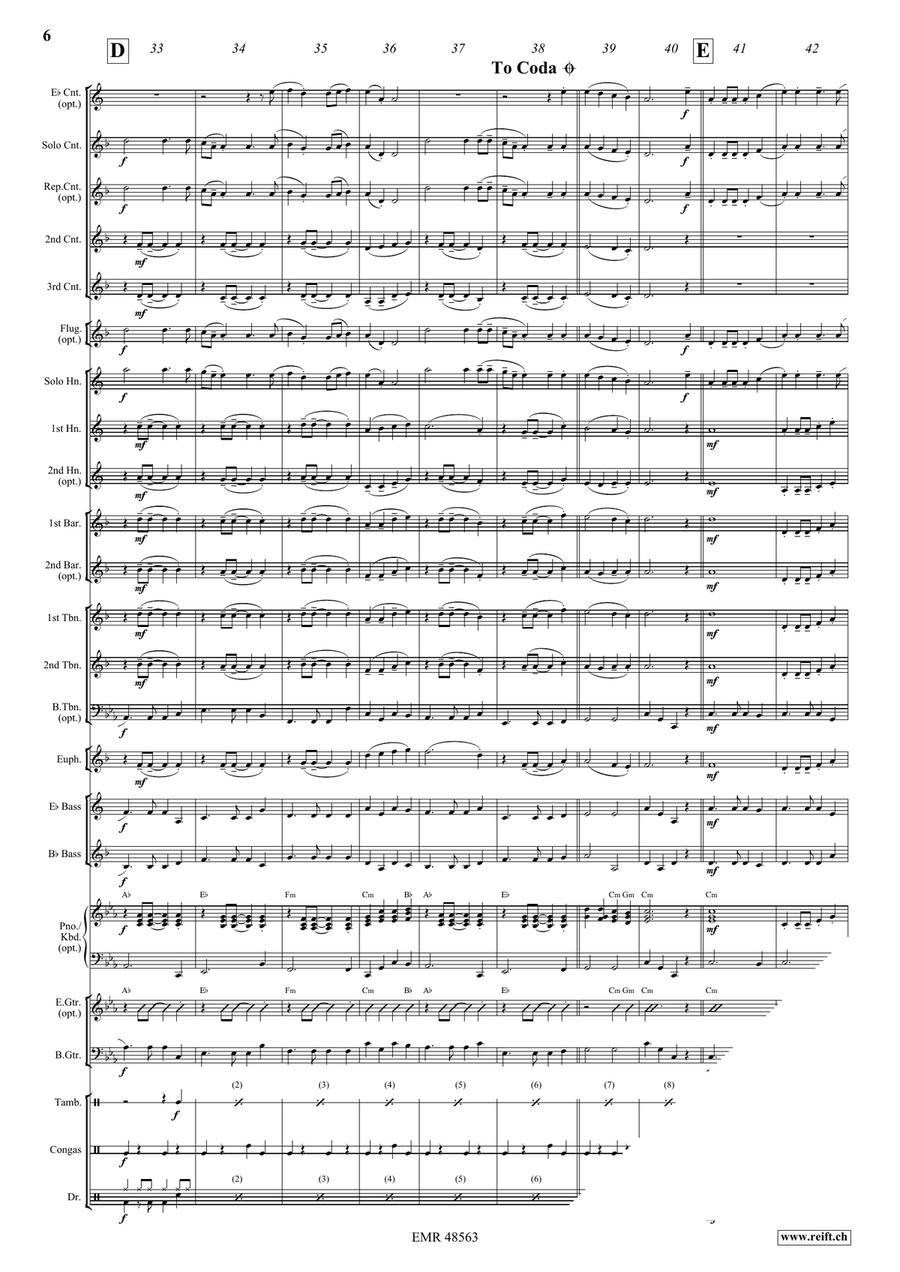 Wellerman Wellerman Brass Band scores gallery preview page 8
