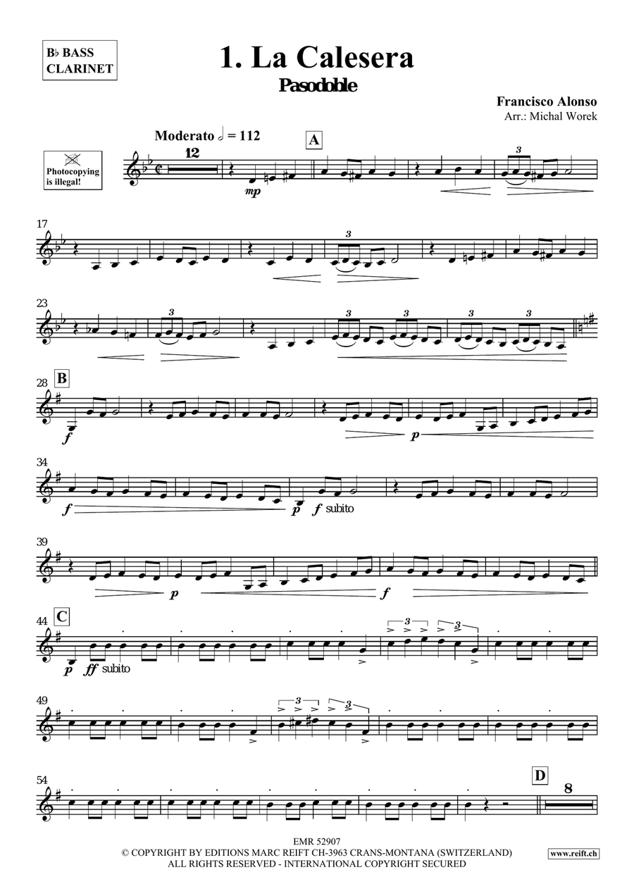 Around The World Volume 5 Bass Clarinet scores gallery preview page 4