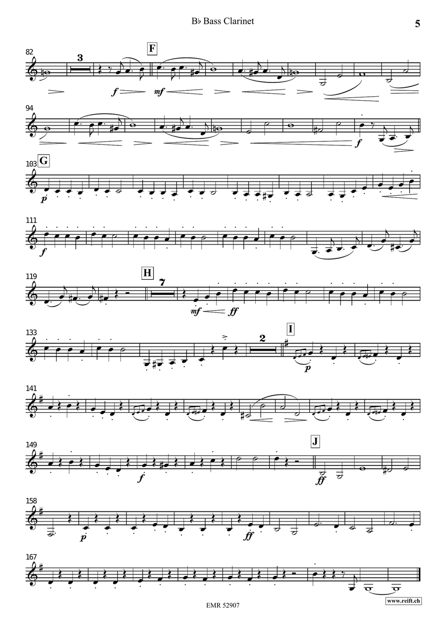 Around The World Volume 5 Bass Clarinet scores gallery preview page 8