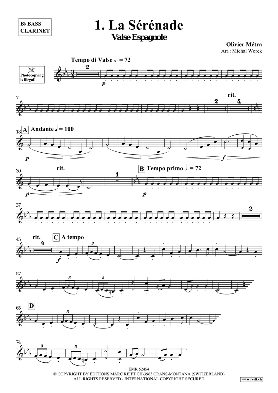 Around The World Volume 3 Bass Clarinet scores gallery preview page 4