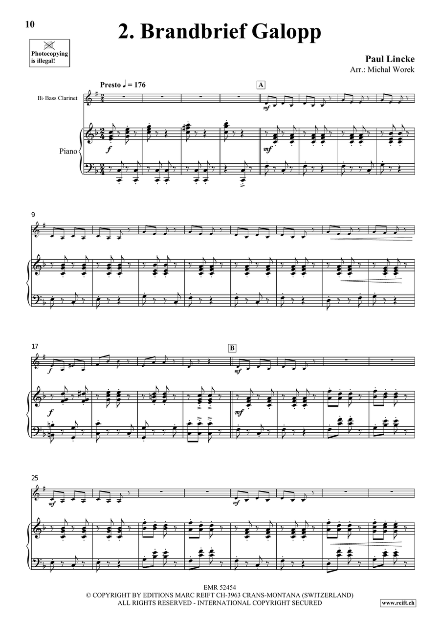 Around The World Volume 3 Bass Clarinet scores gallery preview page 7