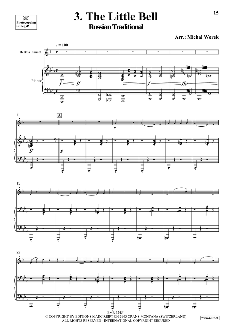 Around The World Volume 3 Bass Clarinet scores gallery preview page 9