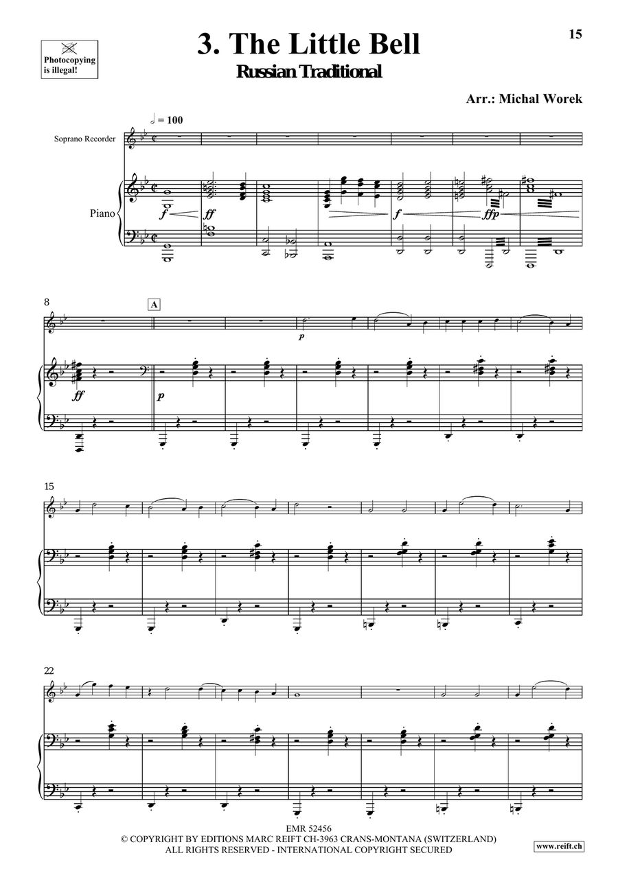 Around The World Volume 3 Soprano Recorder scores gallery preview page 9
