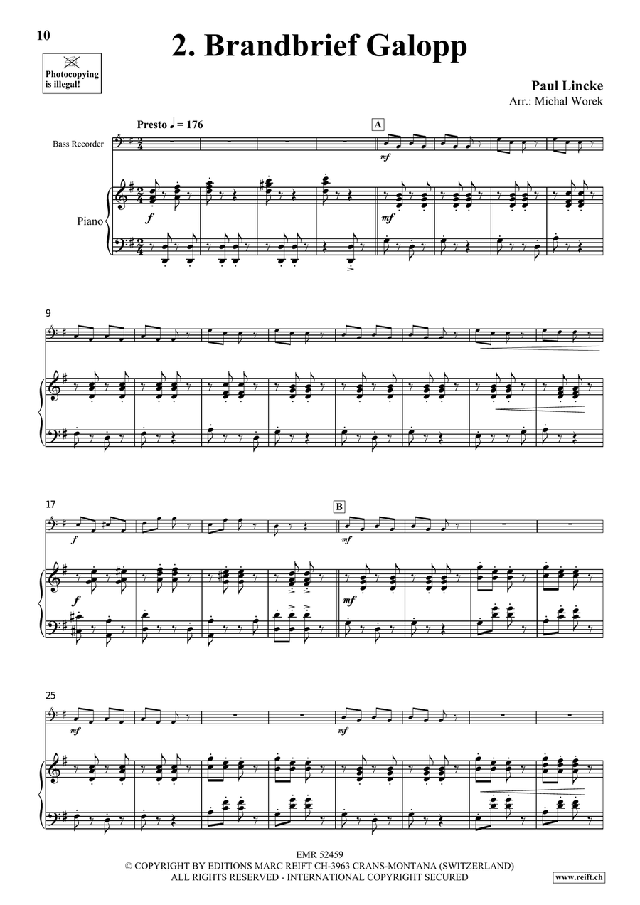 Around The World Volume 3 Bass Recorder scores gallery preview page 7