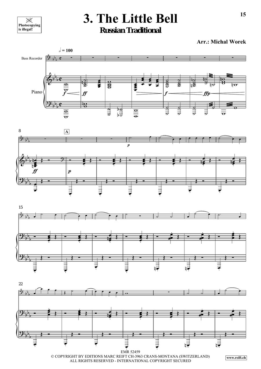 Around The World Volume 3 Bass Recorder scores gallery preview page 9