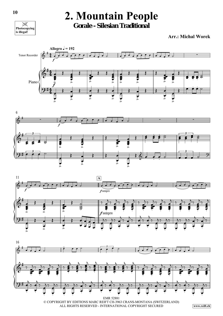 Around The World Volume 4 Tenor Recorder scores gallery preview page 7