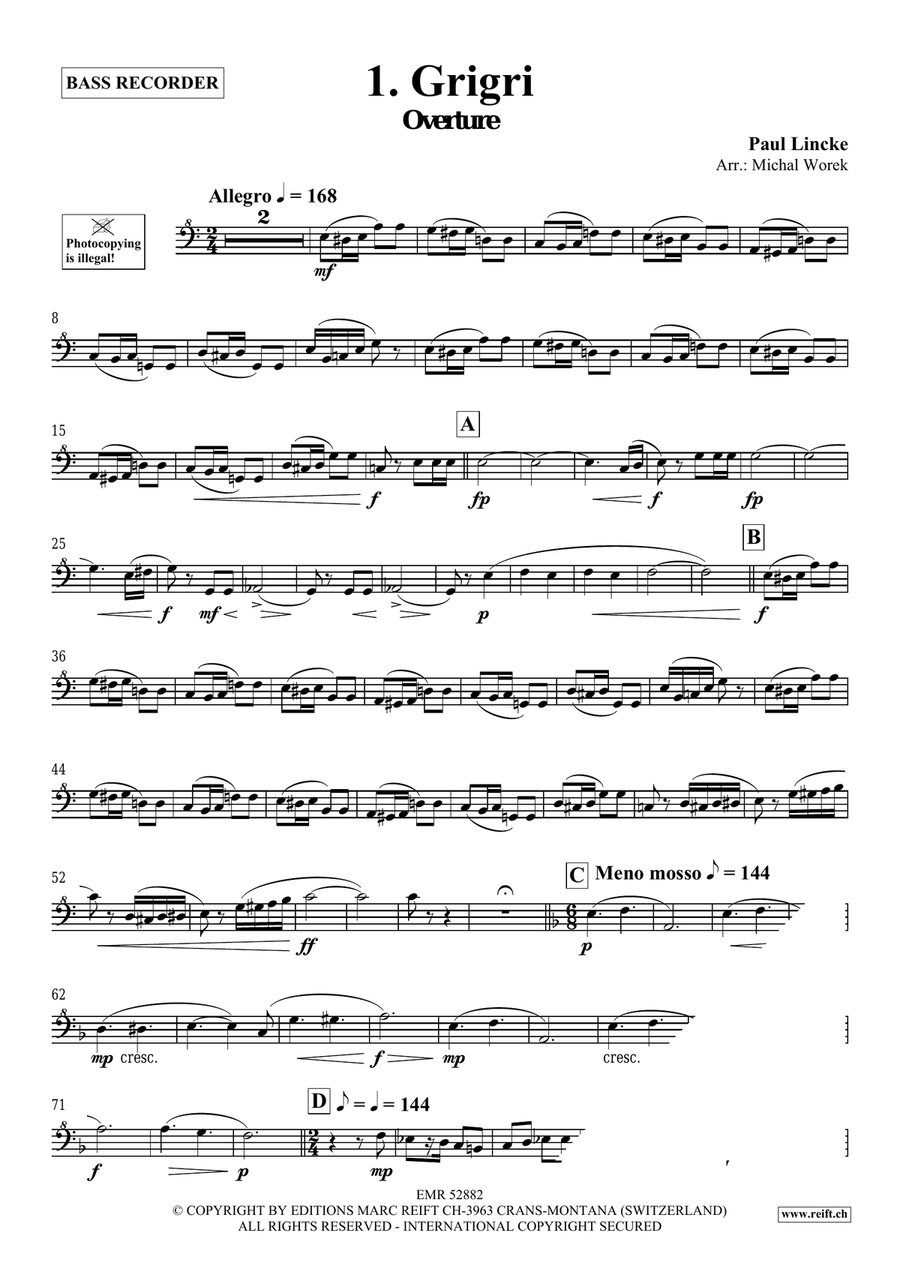Around The World Volume 4 Bass Recorder scores gallery preview page 4
