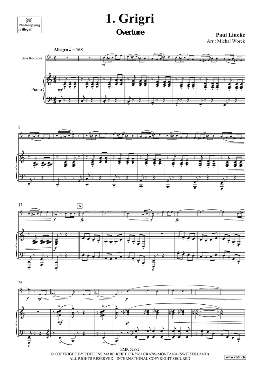 Around The World Volume 4 Bass Recorder scores gallery preview page 5
