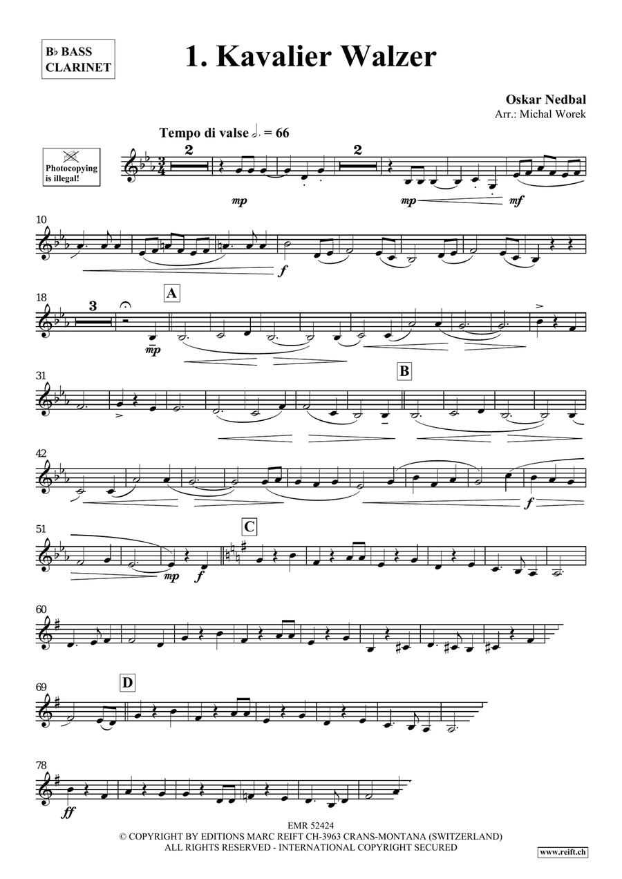 Around The World Volume 2 Bass Clarinet scores gallery preview page 4