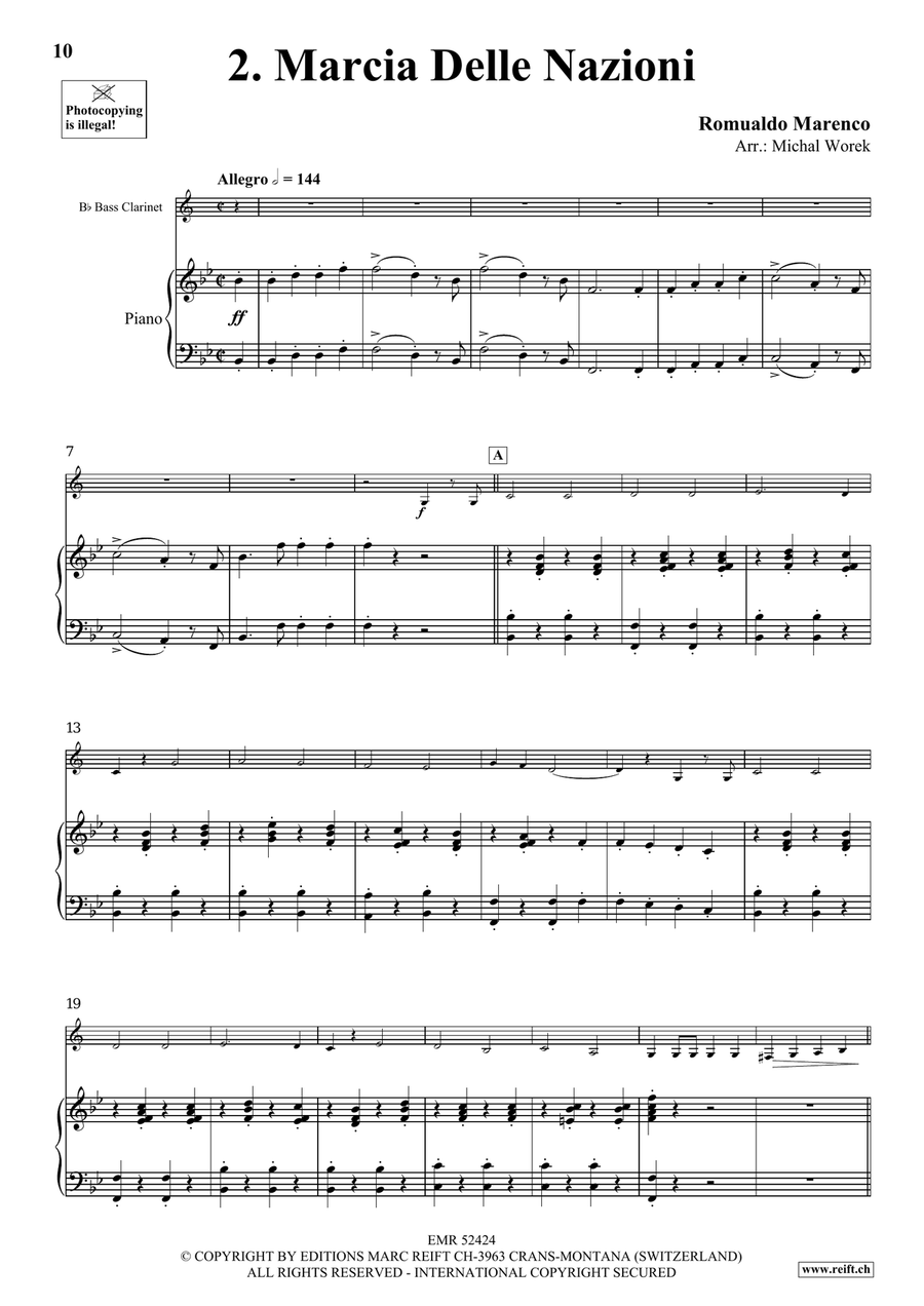 Around The World Volume 2 Bass Clarinet scores gallery preview page 7