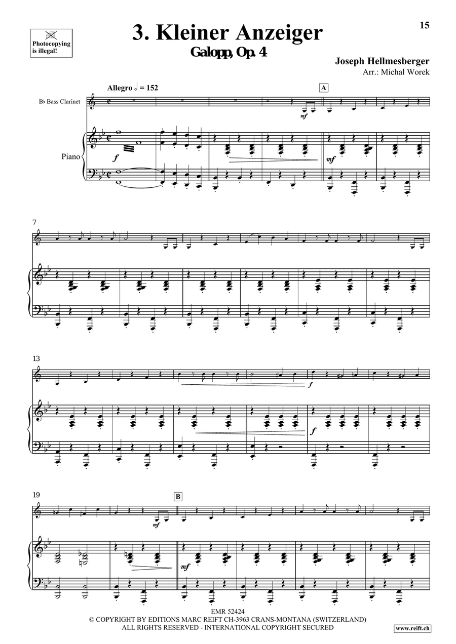 Around The World Volume 2 Bass Clarinet scores gallery preview page 9