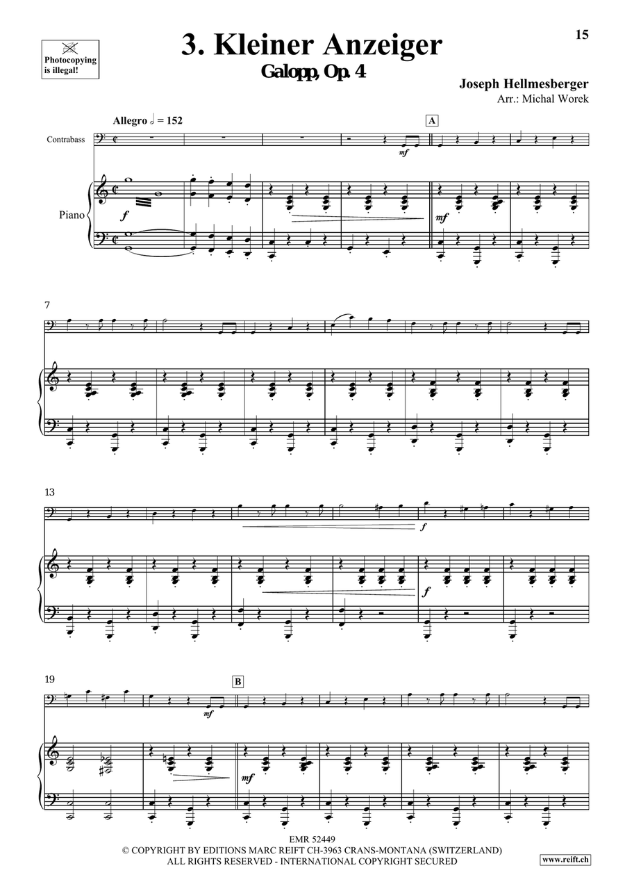 Around The World Volume 2 Double Bass scores gallery preview page 9