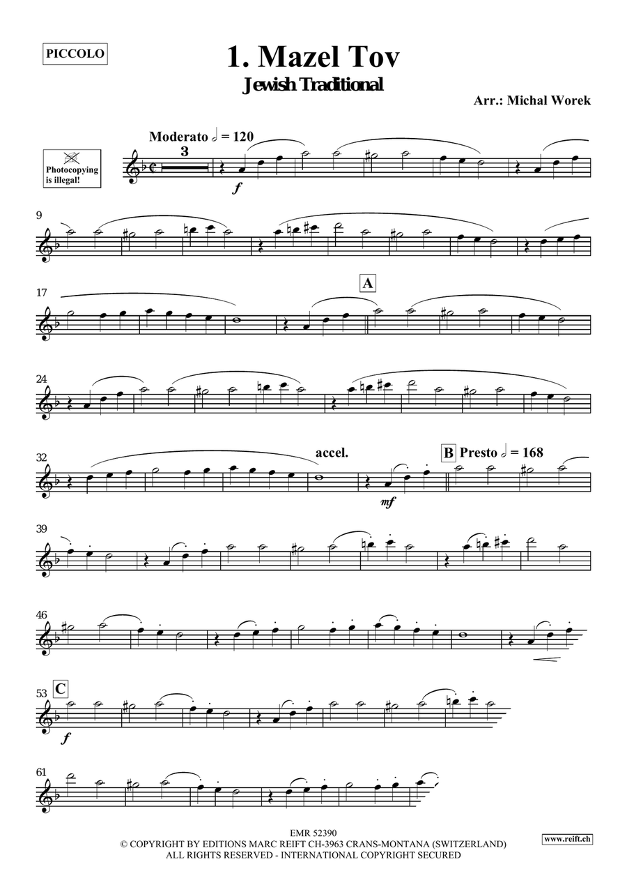 Around The World Volume 1 Piccolo scores gallery preview page 4
