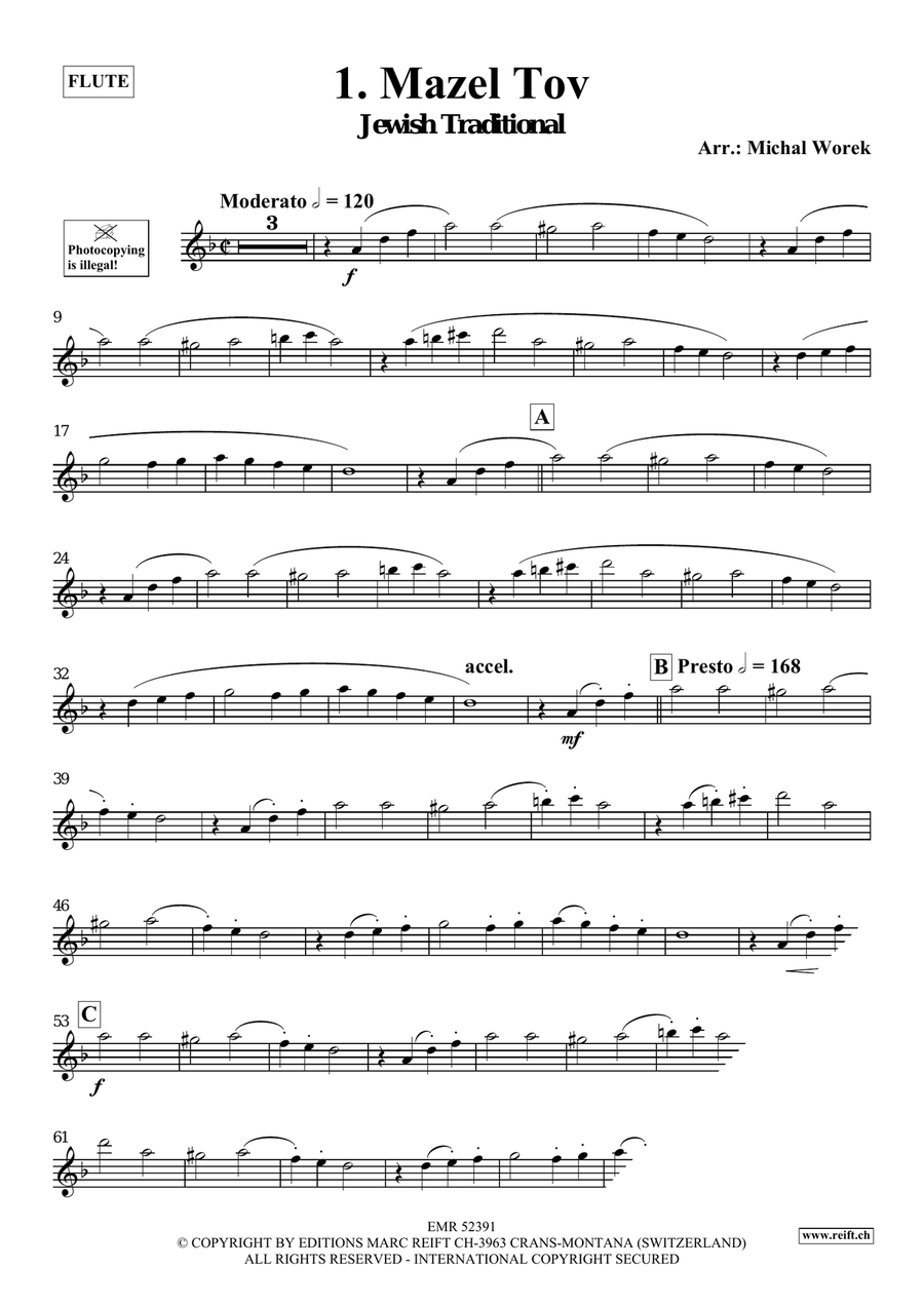 Around The World Volume 1 Flute Solo scores gallery preview page 4