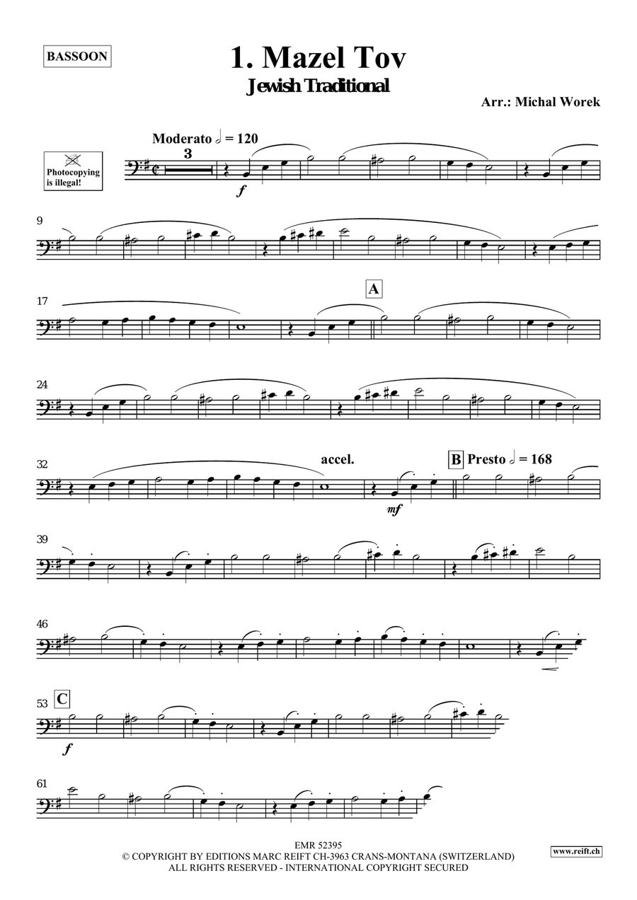Around The World Volume 1 Bassoon Solo scores gallery preview page 4