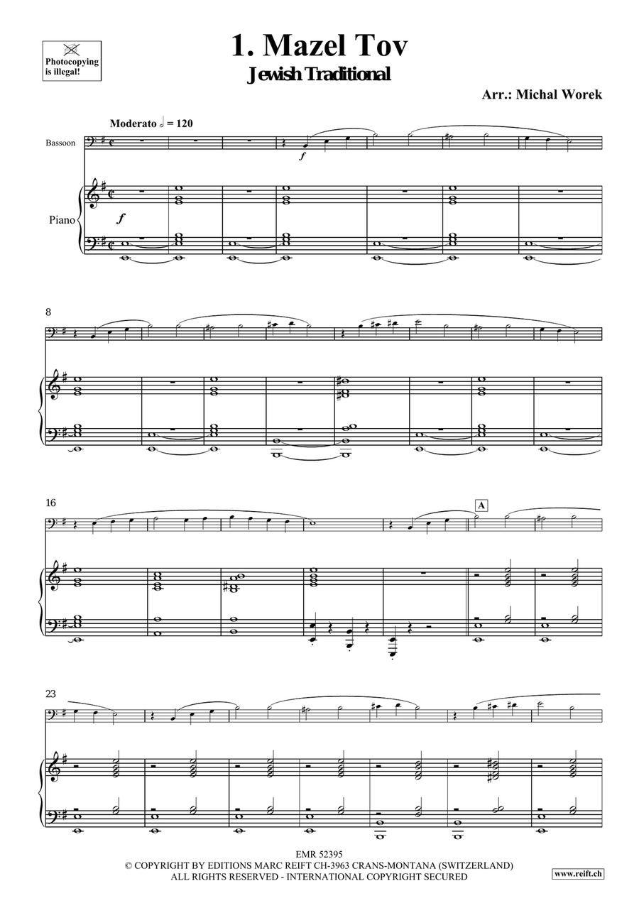 Around The World Volume 1 Bassoon Solo scores gallery preview page 5