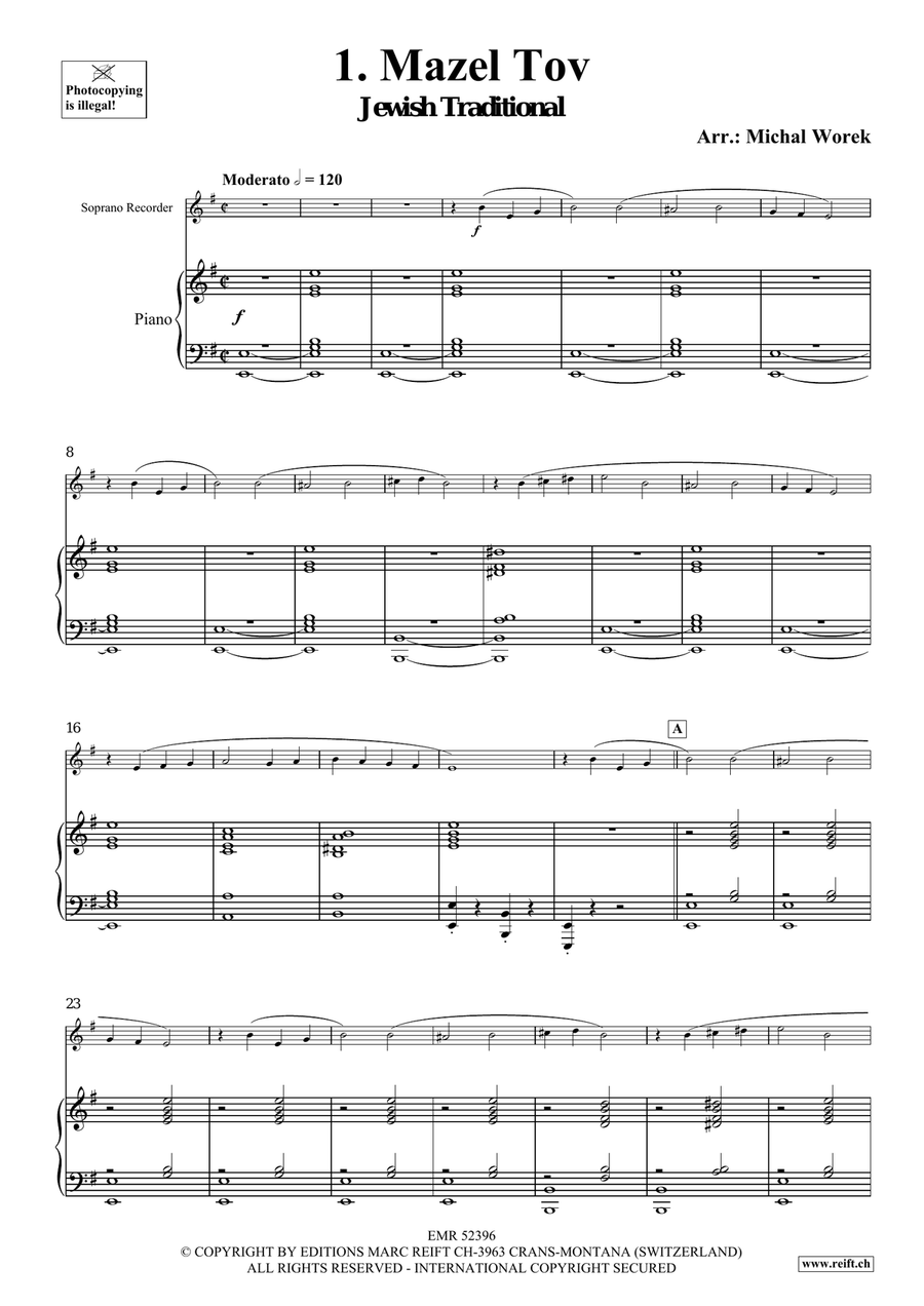 Around The World Volume 1 Soprano Recorder scores gallery preview page 5