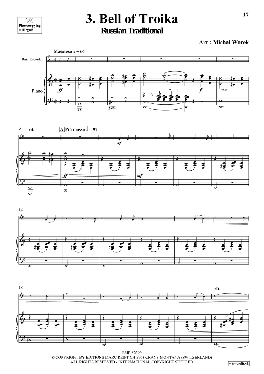 Around The World Volume 1 Bass Recorder scores gallery preview page 9