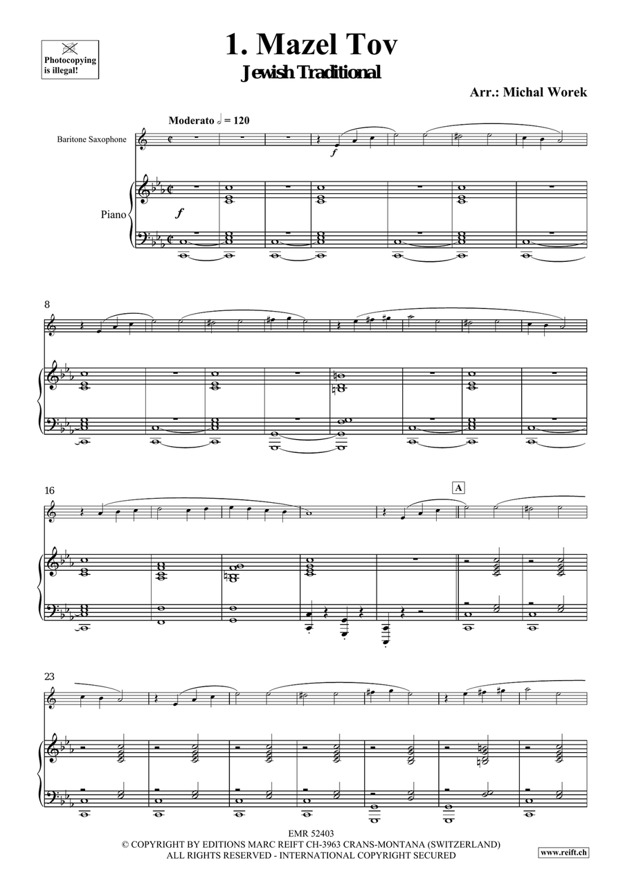 Around The World Volume 1 Baritone Saxophone scores gallery preview page 5