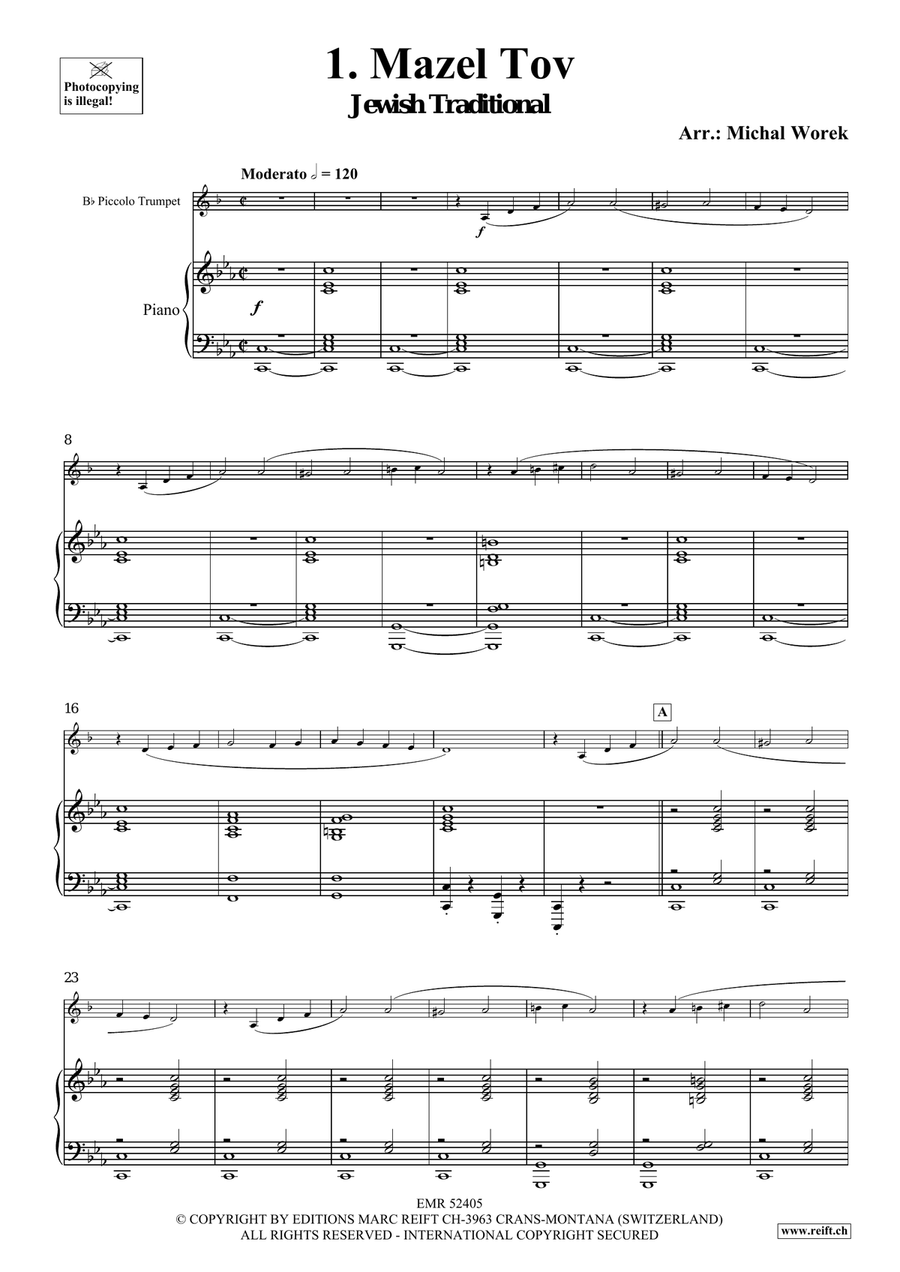 Around The World Volume 1 Piccolo Trumpet scores gallery preview page 5
