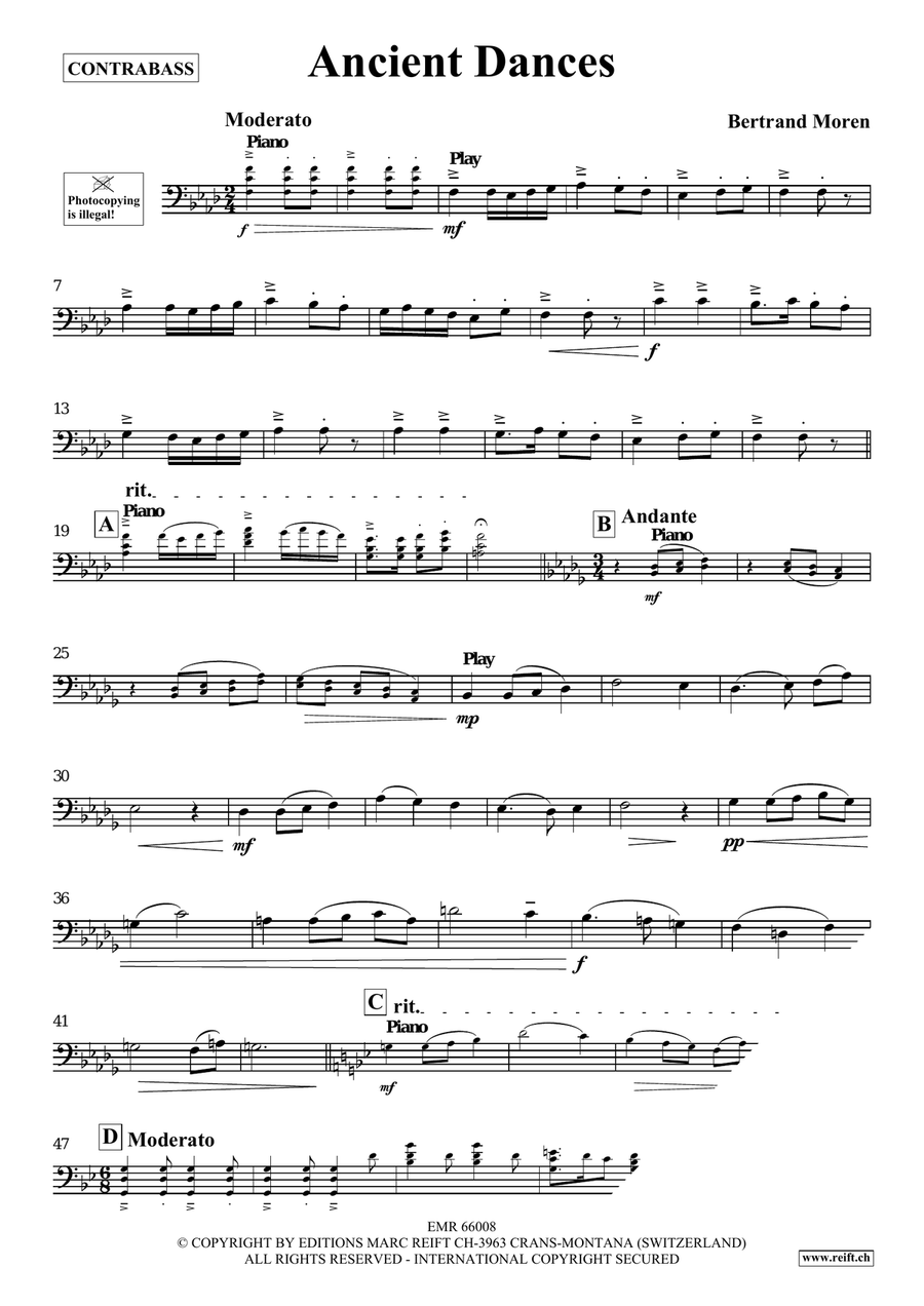 Ancient Dances Ancient Dances Double Bass scores gallery preview page 4