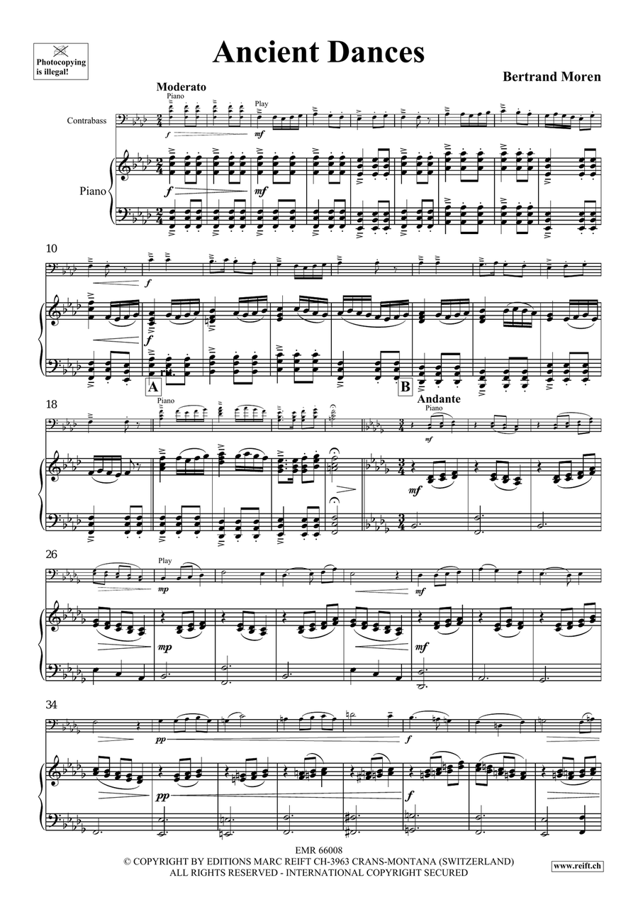 Ancient Dances Ancient Dances Double Bass scores gallery preview page 5