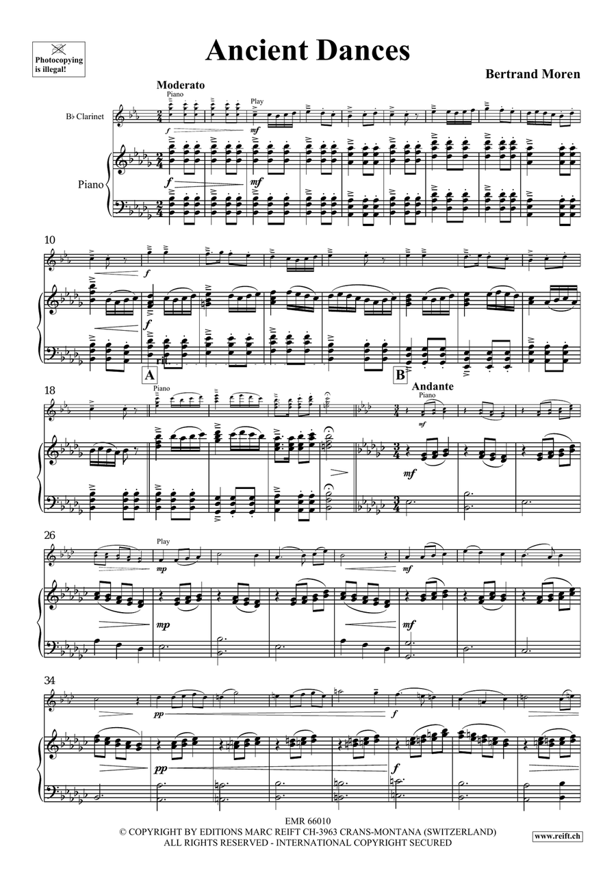 Ancient Dances Ancient Dances Clarinet Solo scores gallery preview page 5
