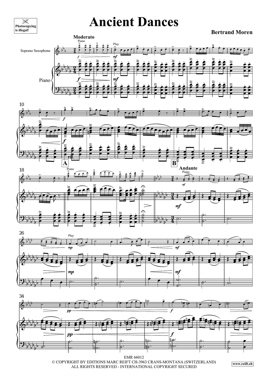 Ancient Dances Ancient Dances Soprano Saxophone scores gallery preview page 5