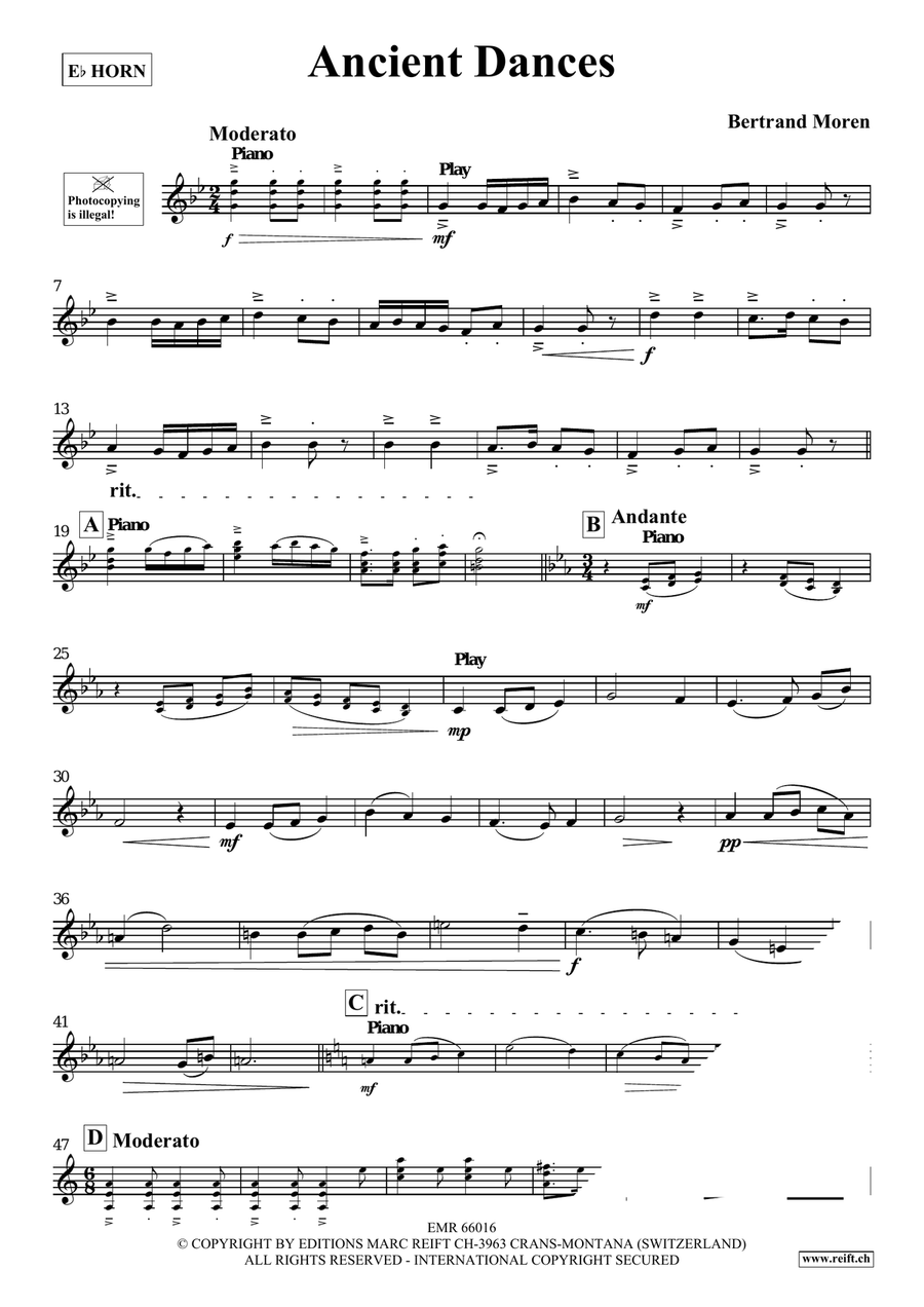 Ancient Dances Ancient Dances Horn scores gallery preview page 4